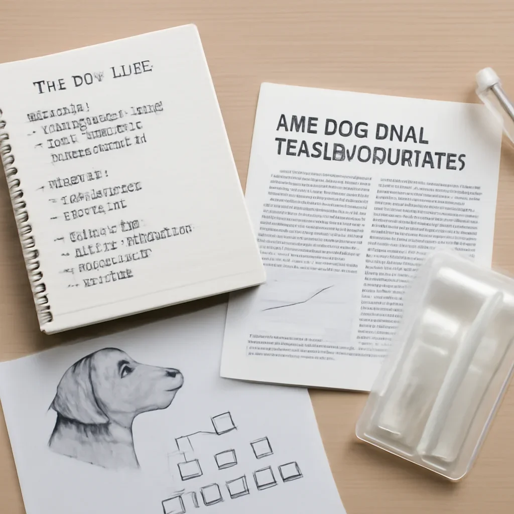 Research notes and DNA testing materials related to are dog dna tests accurate?