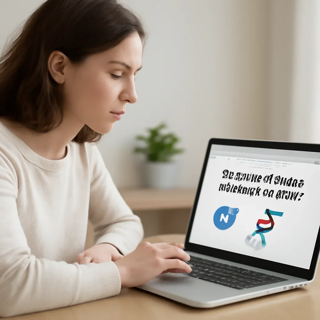 Reader exploring are home dna kits private and secure? on a laptop