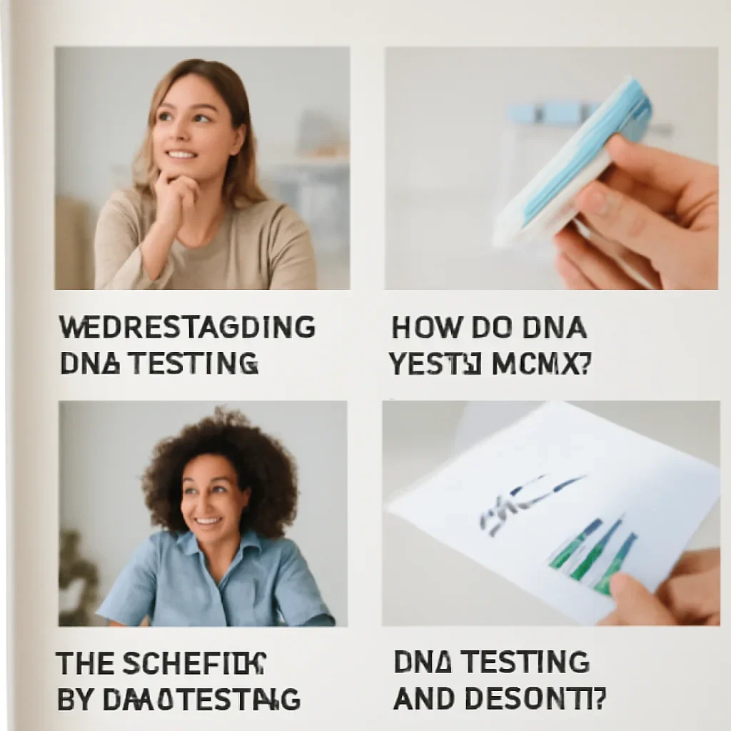 DNA testing blog homepage with grouped article topics