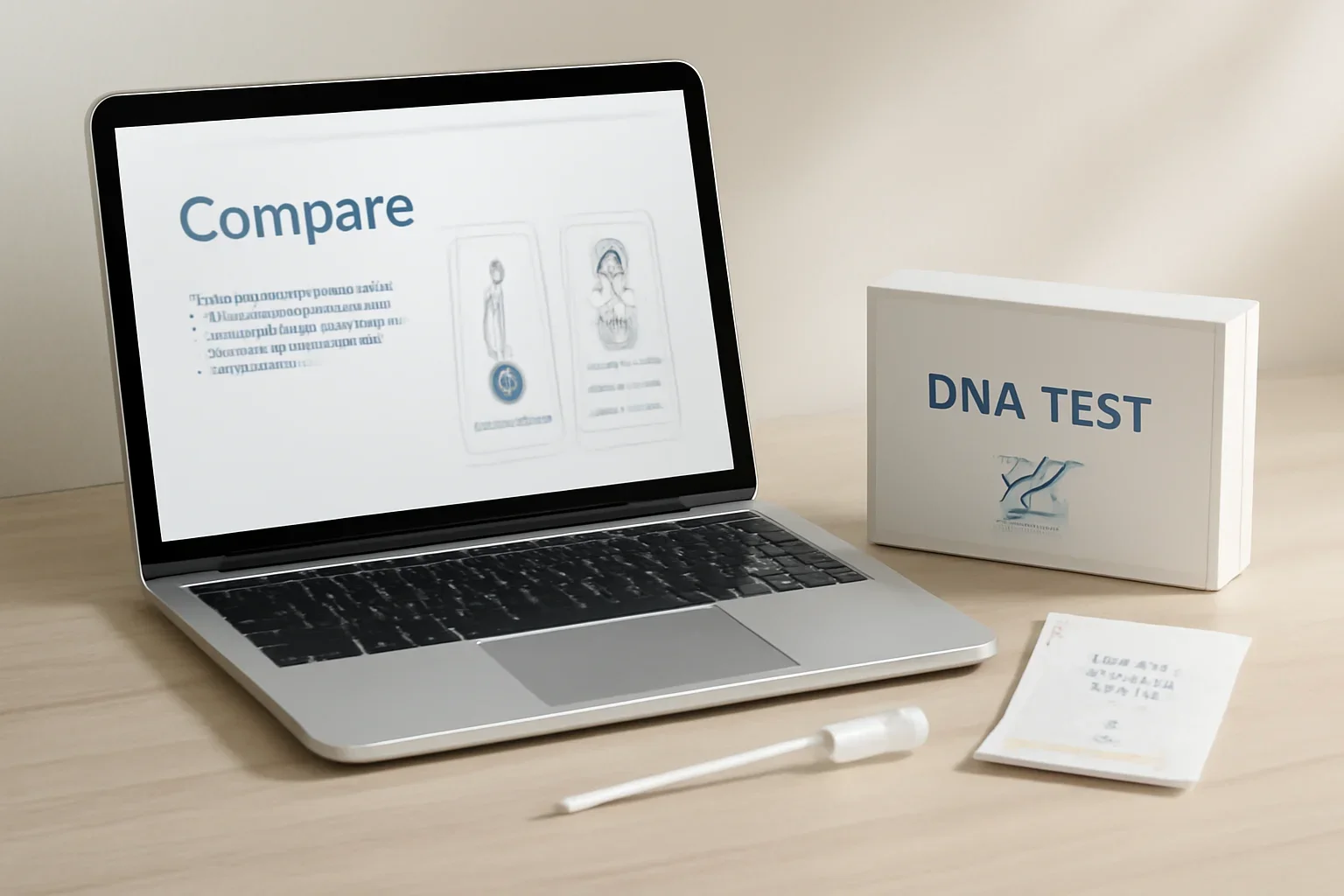 Customer comparing health and pet DNA testing options using the uDNA website