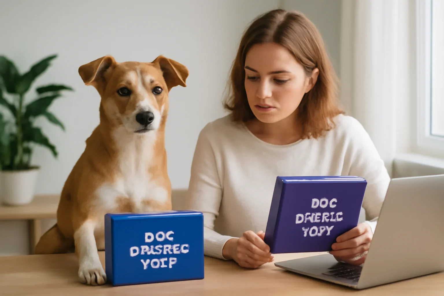 Editorial blog hero image for dog breed test vs dog disease test.