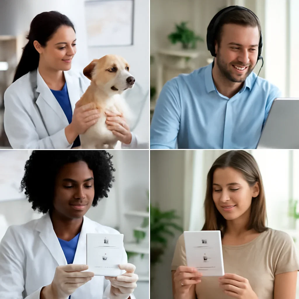 DNA testing applications for personal health, pet care, breeders, and customer support