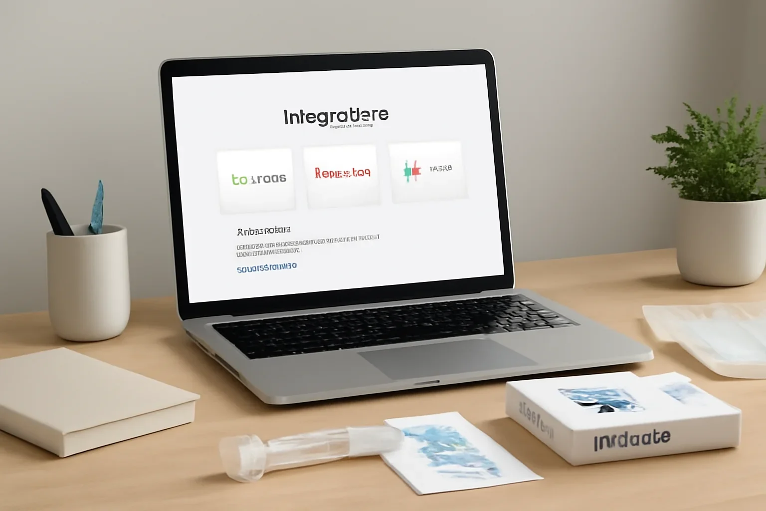 uDNA integrations guidance displayed with DNA testing and sample collection materials