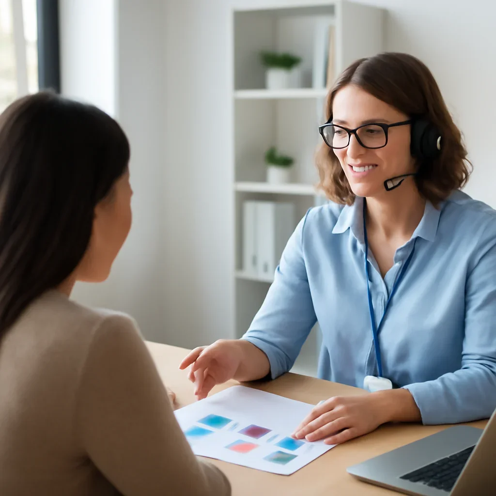 uDNA support specialist helping a customer compare DNA methylation and genetic testing options