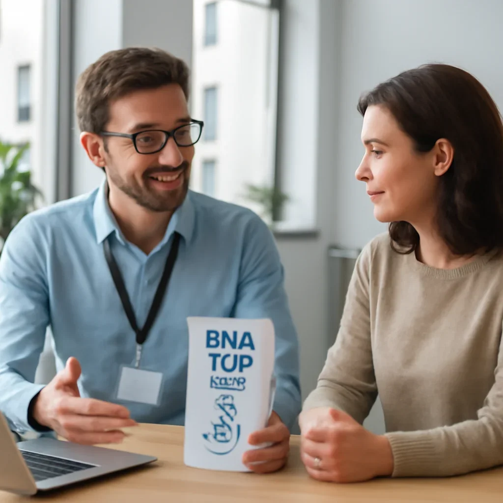 Support specialist guiding a customer through DNA test options