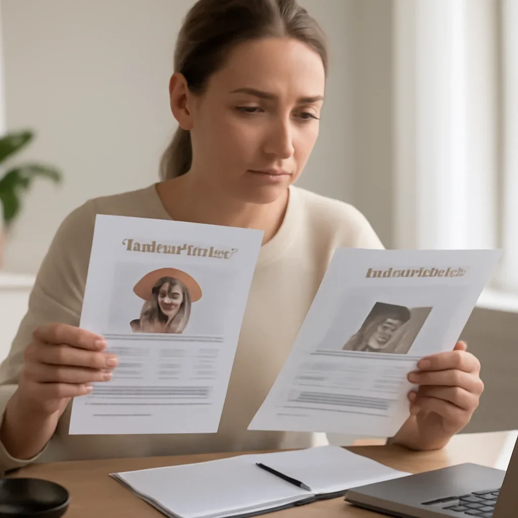 Breeder reviewing canine and feline DNA test reports at a desk