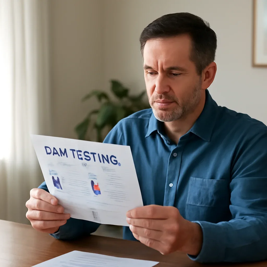Customer in Texas reviewing DNA testing options at home