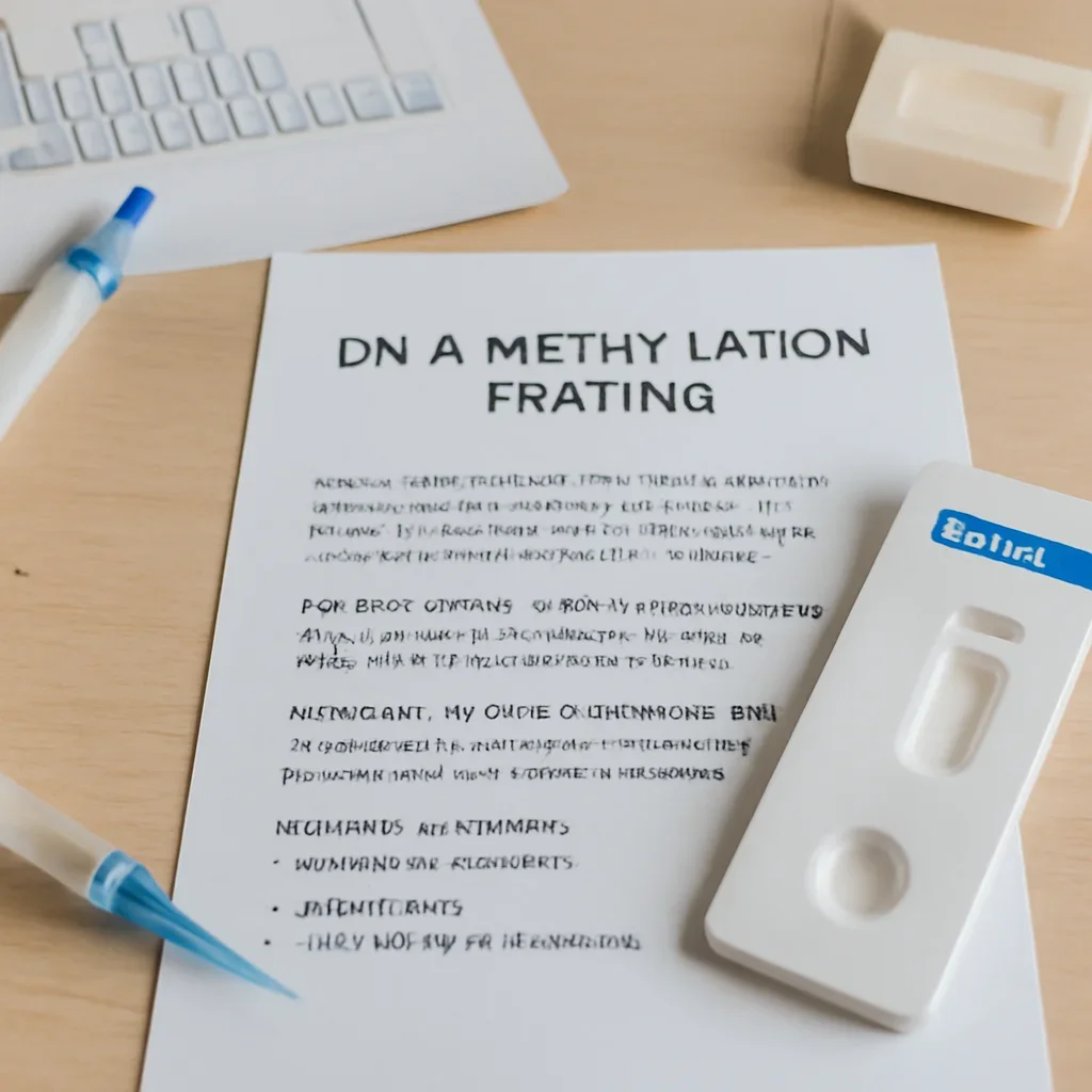Research notes and DNA testing materials related to what is dna methylation testing?