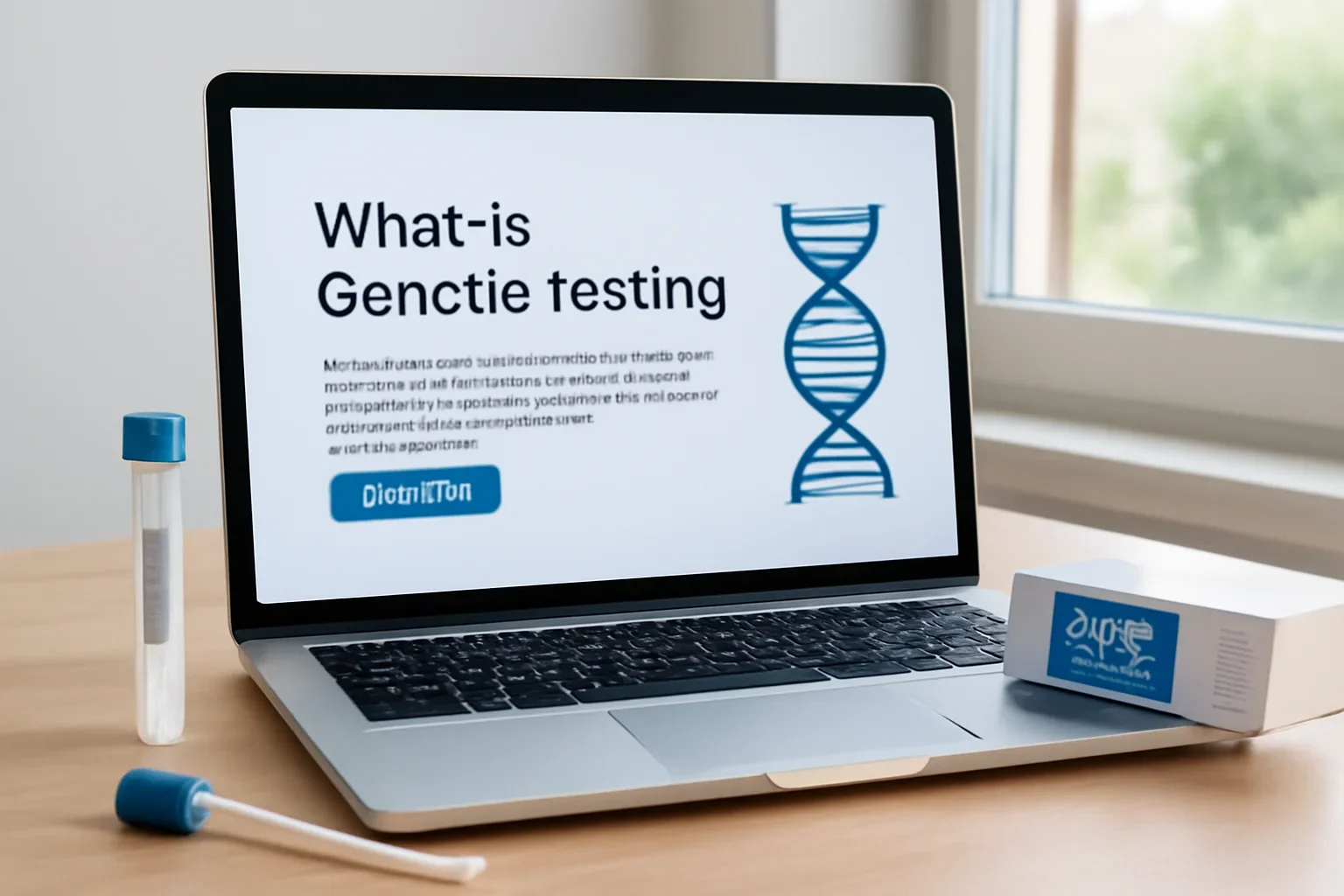 Customer learning what genetic testing is while reviewing DNA test categories